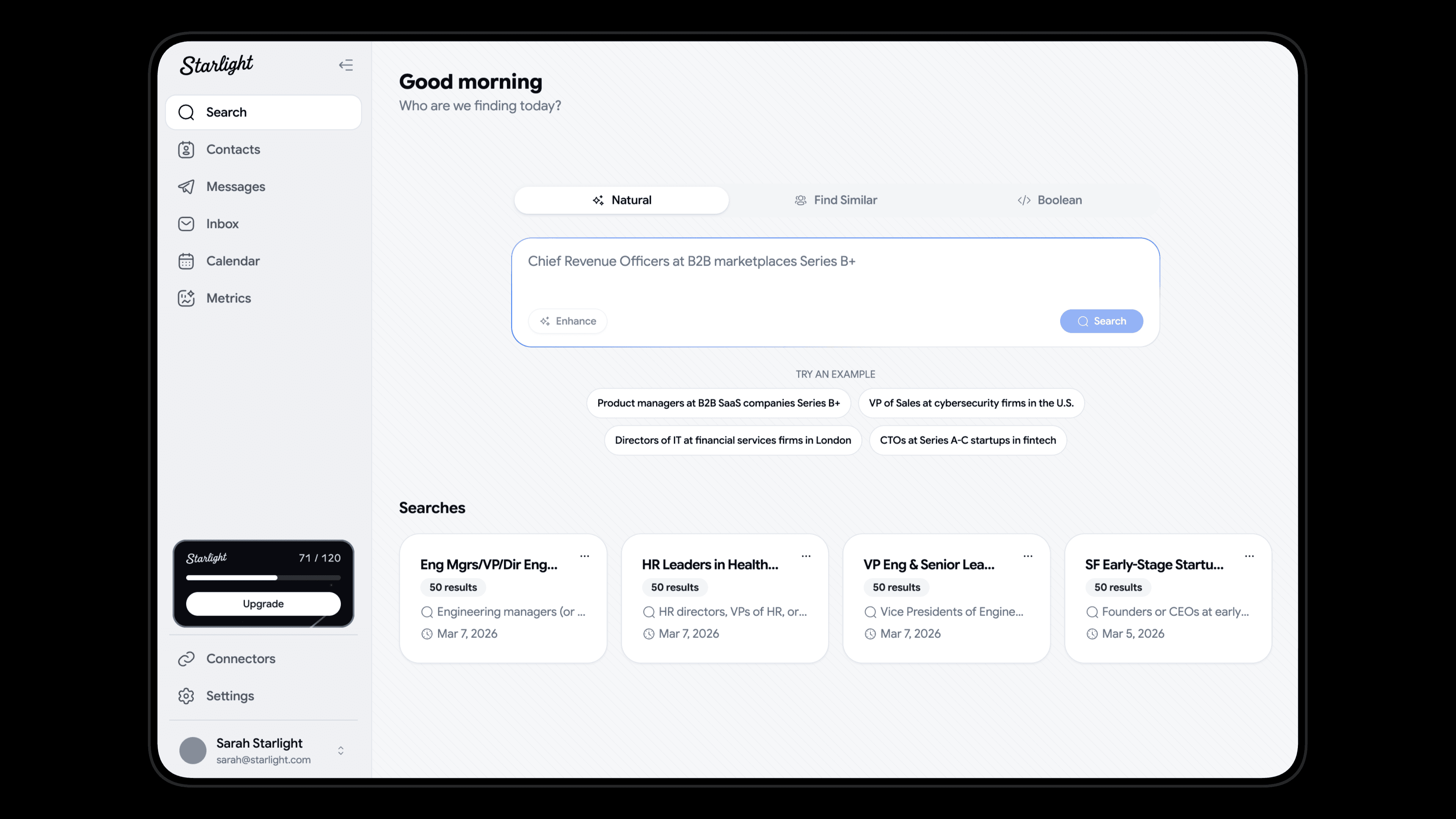 Natural Language Search